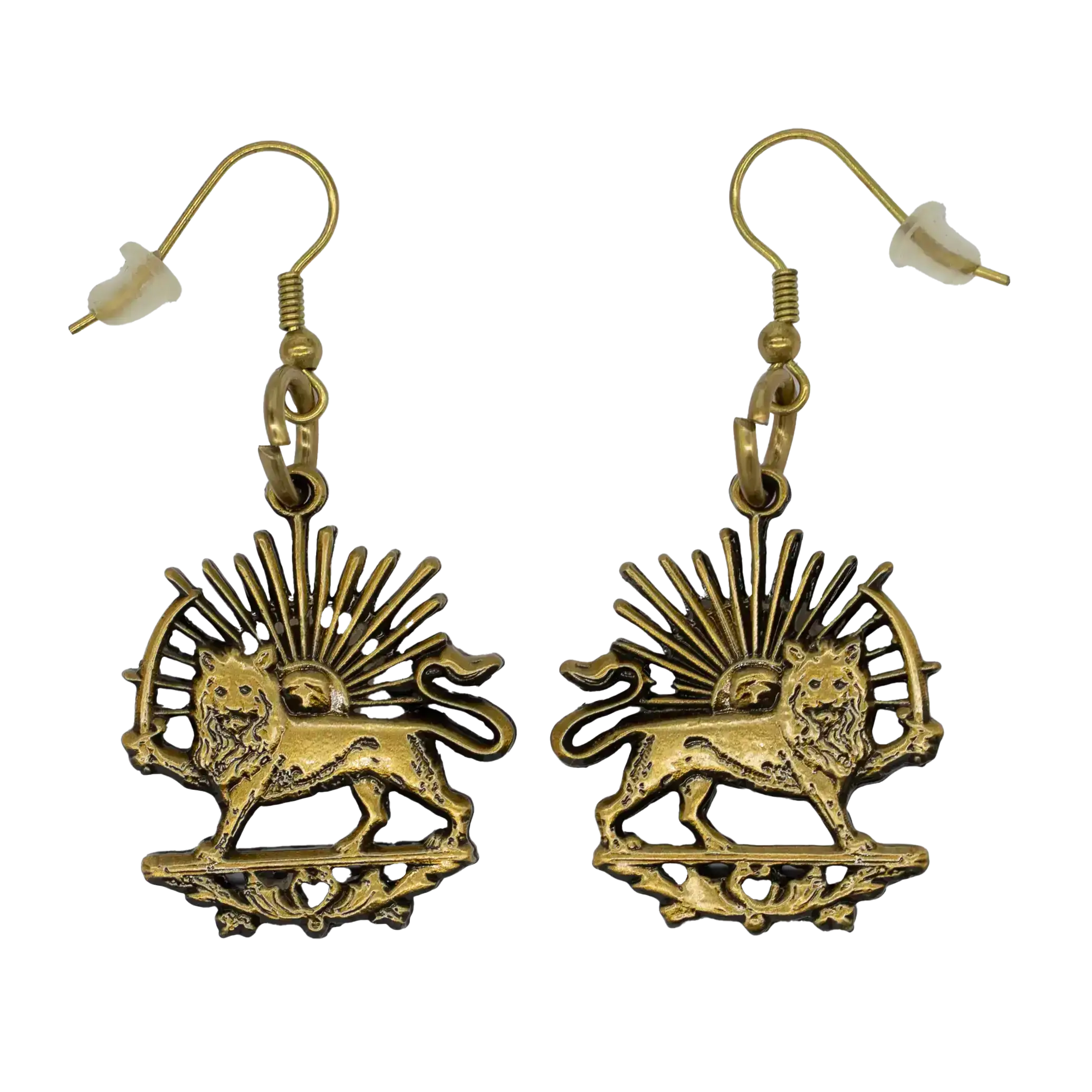 Earring, Lion & Sun
