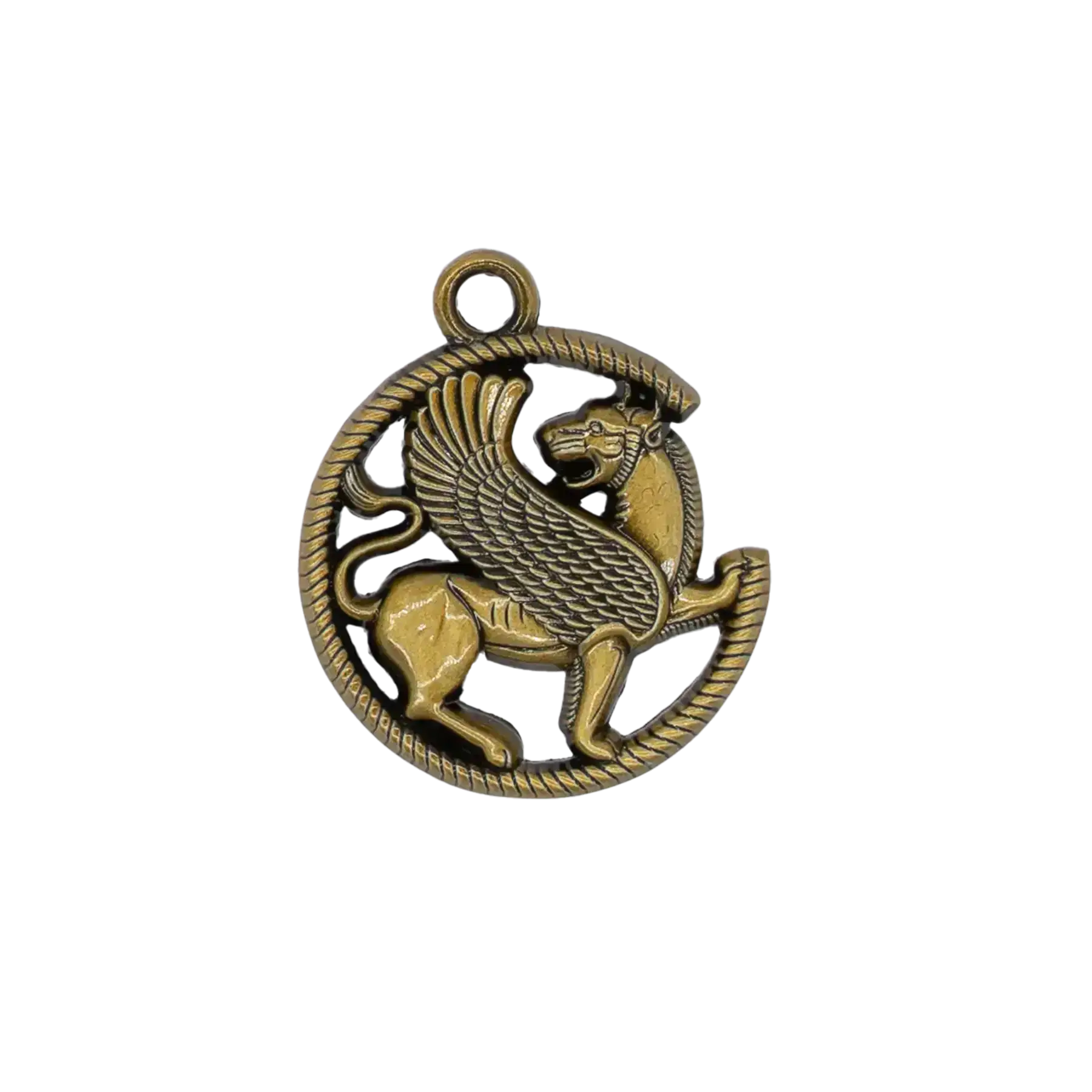 Pendant, Round lion