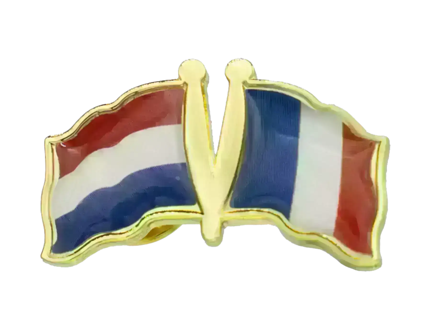 Pin, Double flag - France/Netherlands-Holland
