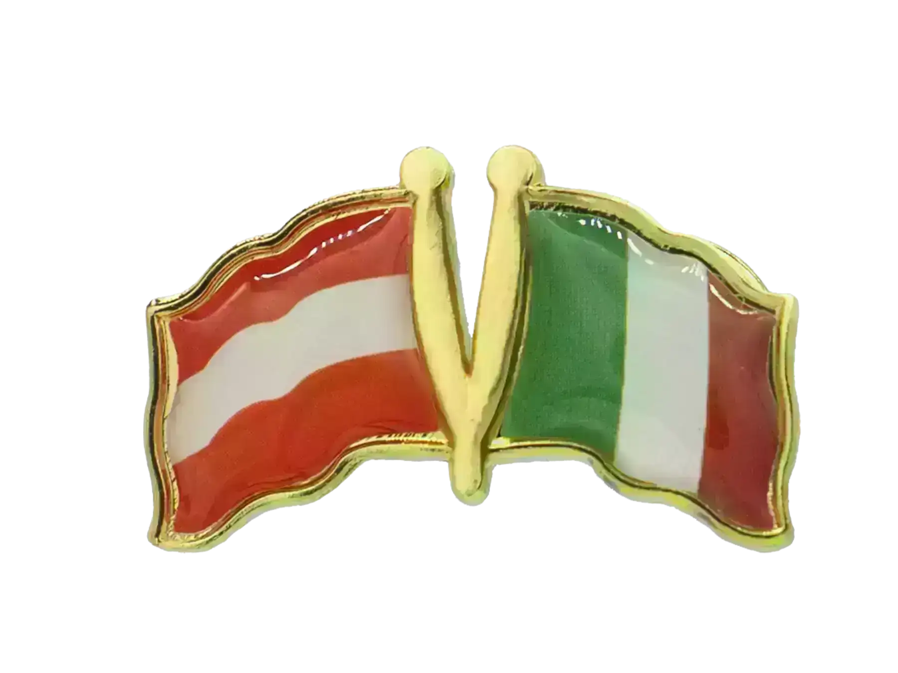 Pin, Double flag - Italy/Austria