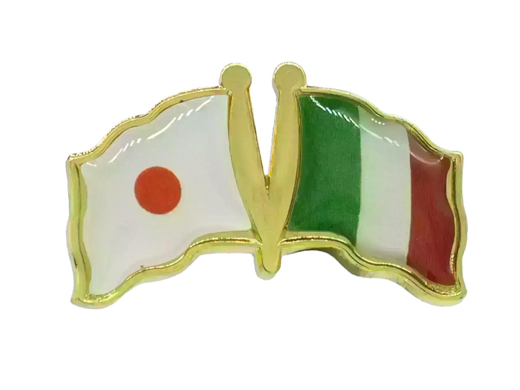 Pin, Double flag - Italy/Japan