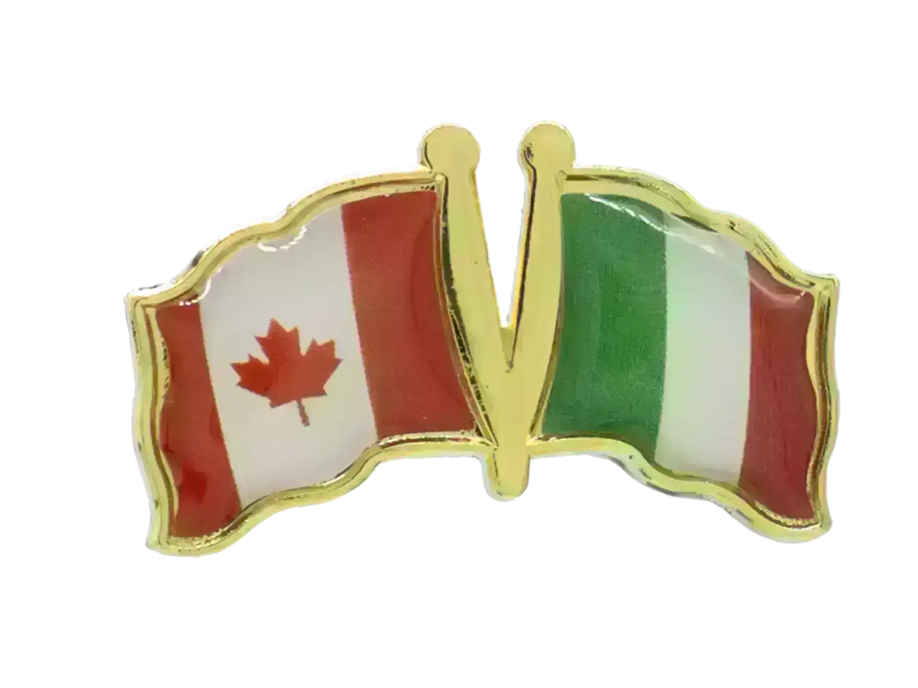 Pin, Double flag - Italy/Canada