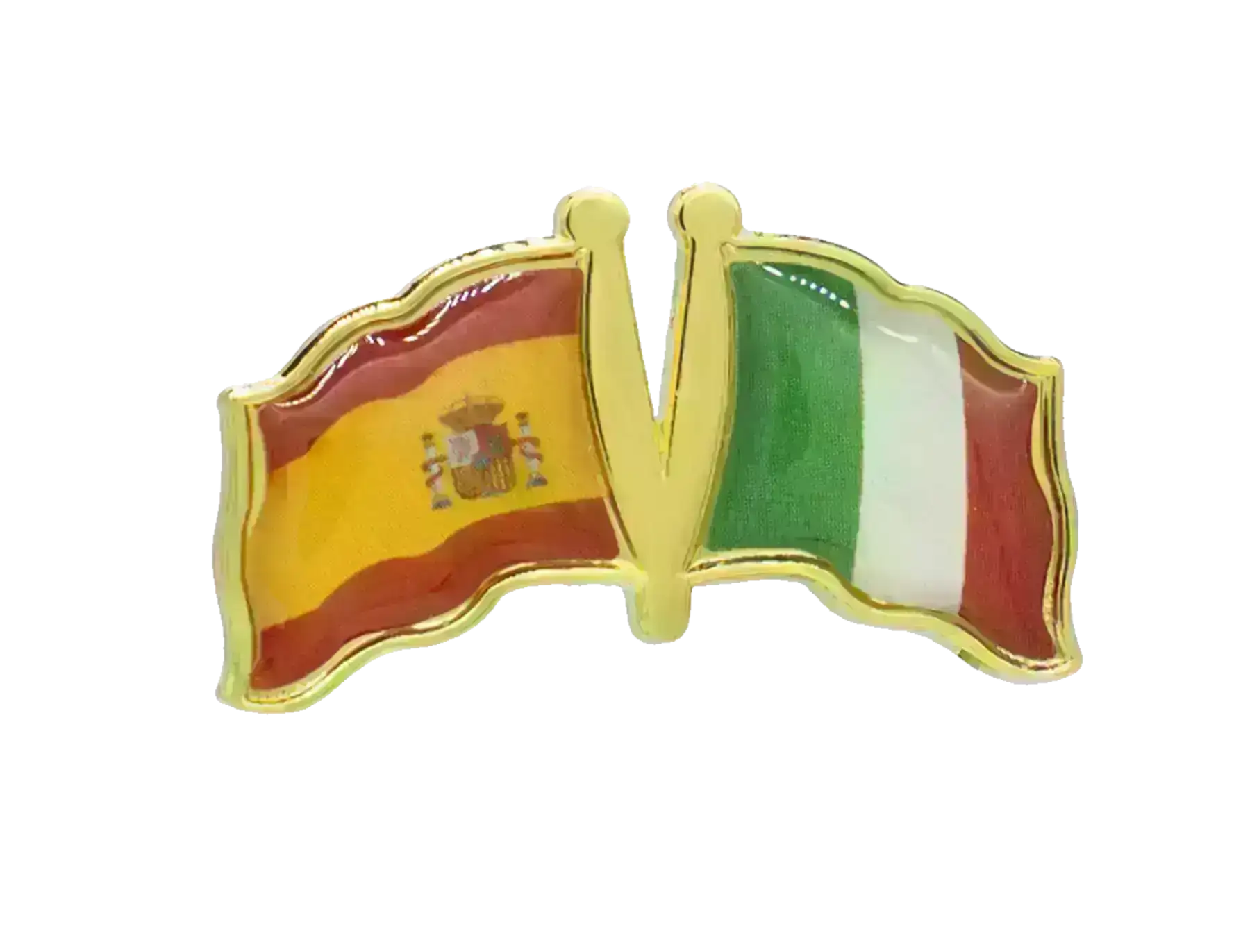 Pin, Double flag - Italy/Spain