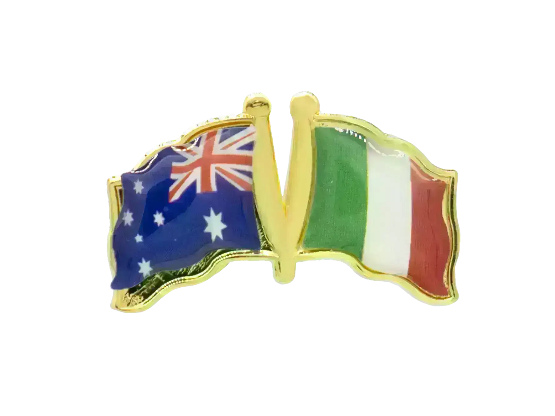 Pin, Double flag - Italy/Australia