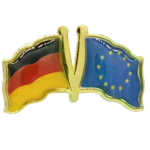 Pin, Double flag - EU/Germany