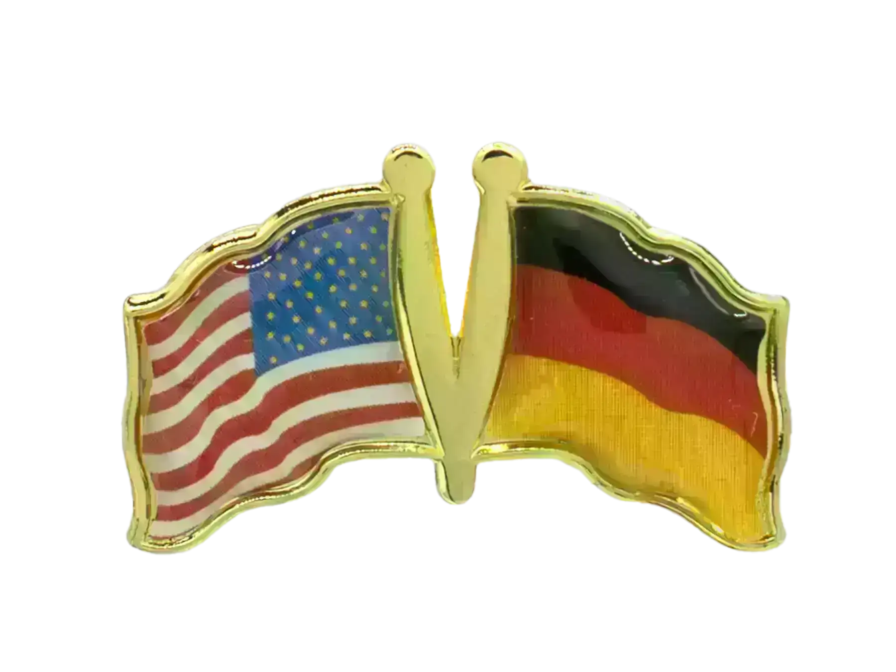 Pin, Double flag - Germany/USA