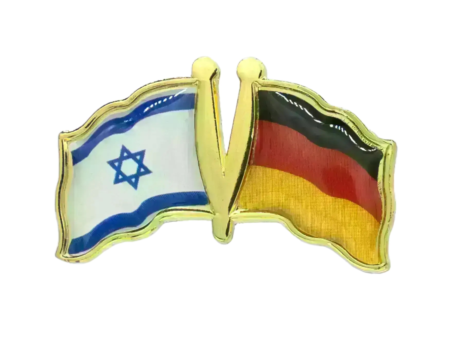 Pin, Double flag - Germany/Israel