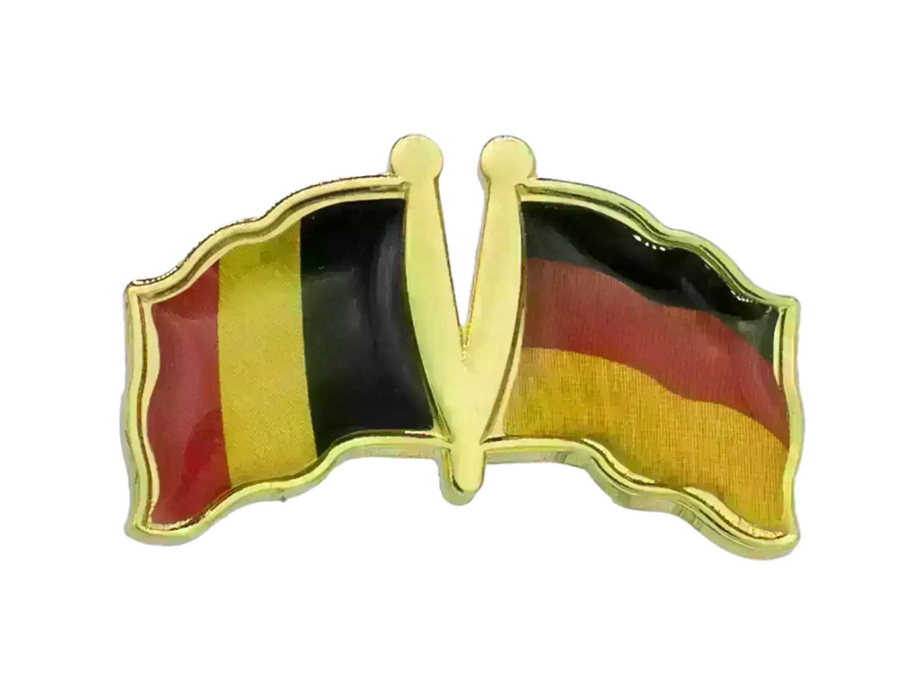 Pin, Double flag - Germany/Belgium