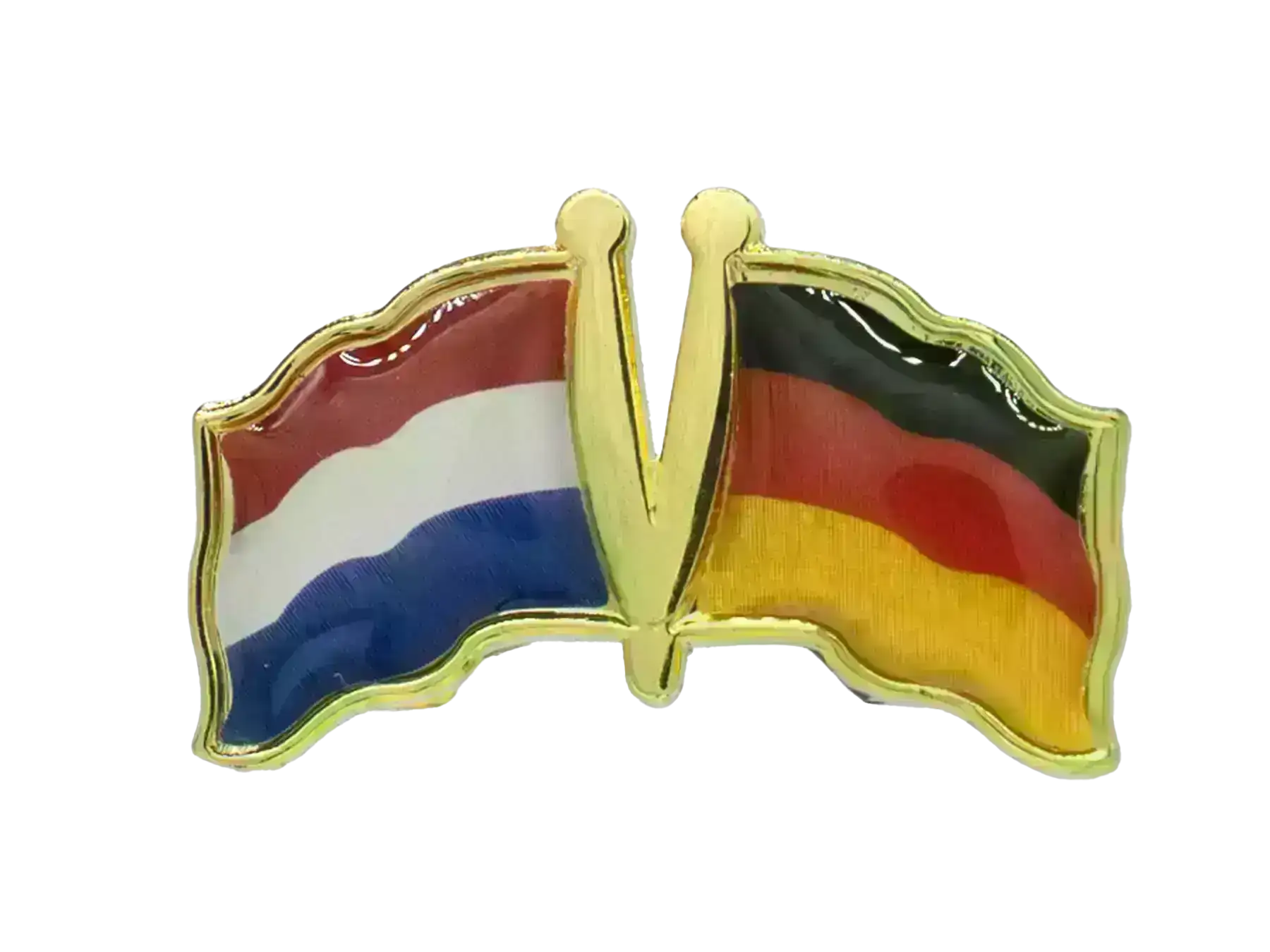 Pin, Double flag - Germany/Netherlands-Holland
