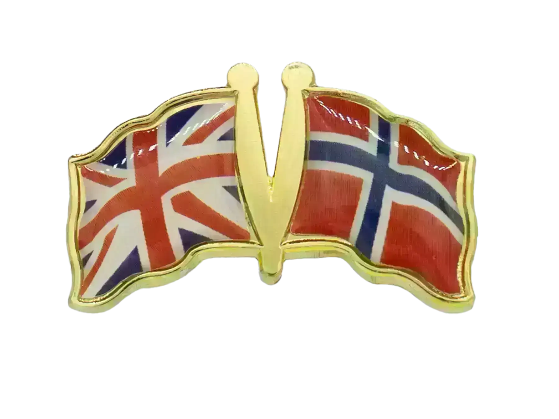 Pin, Double flag - Norway/Great Britain