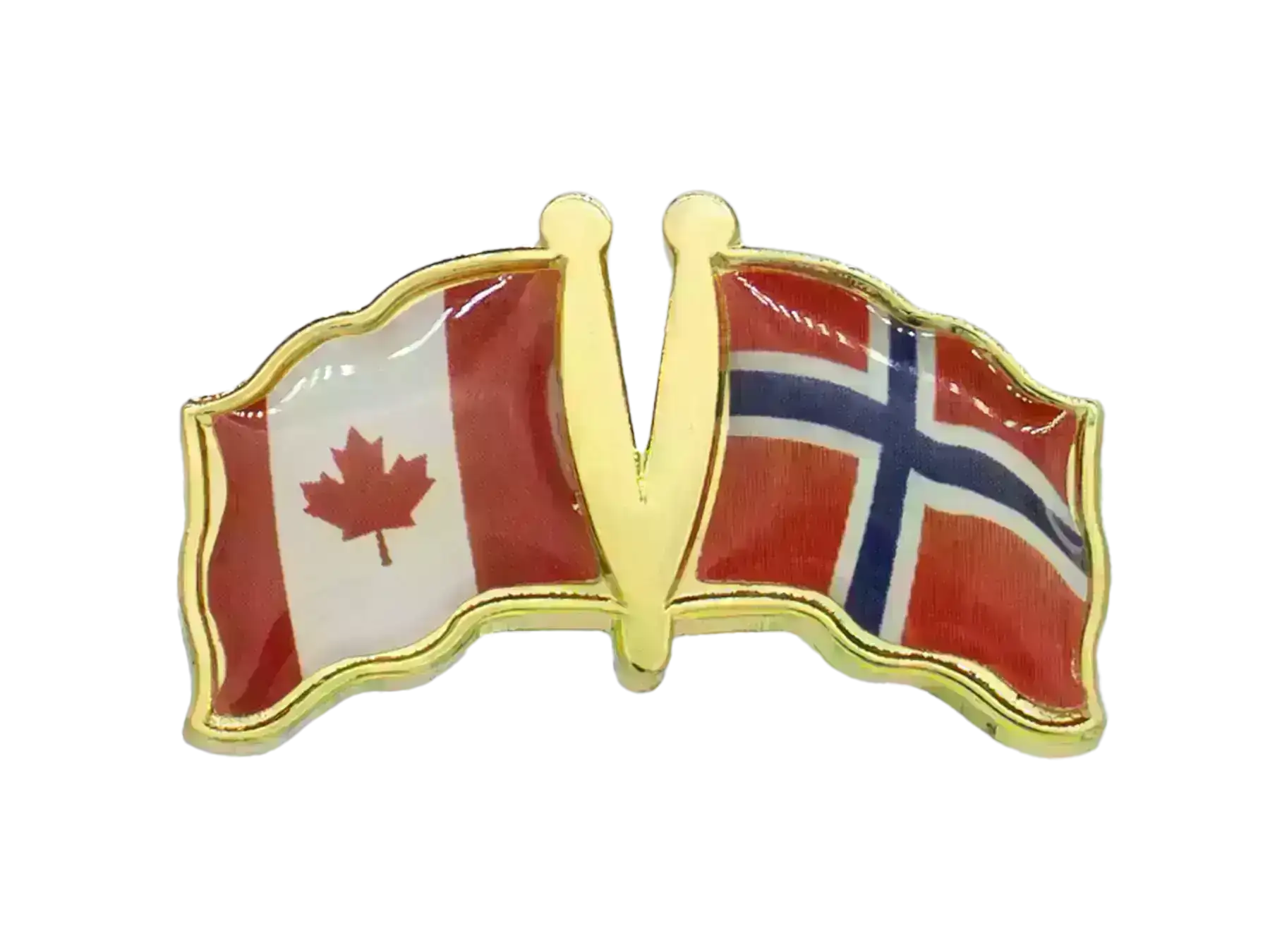Pin, Double flag - Norway/Canada