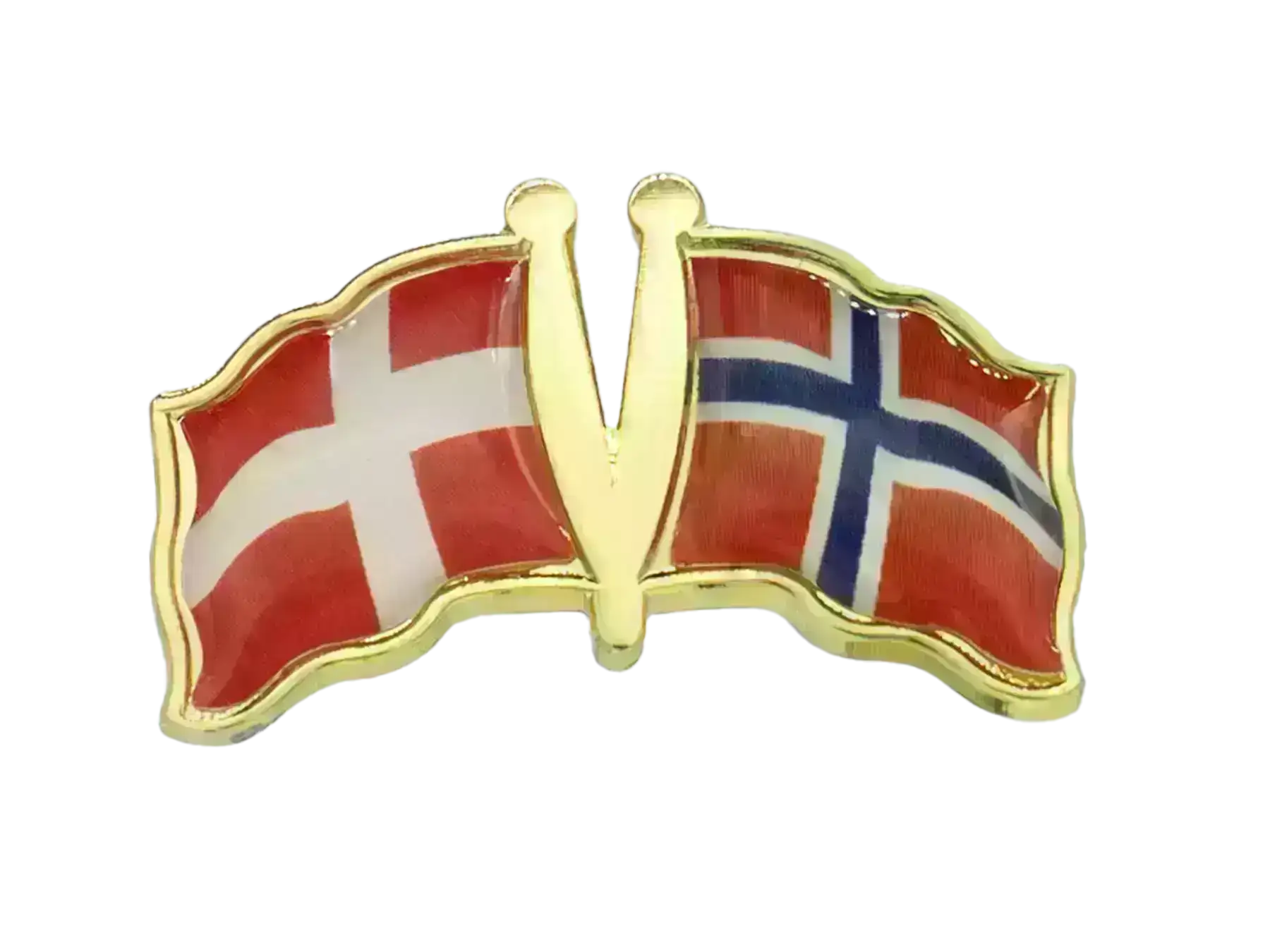 Pin, Double flag - Norway/Denmark