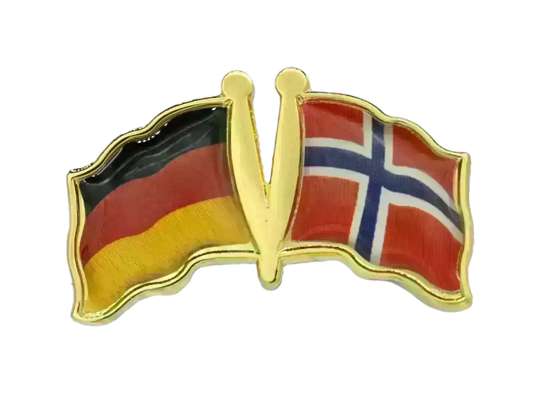 Pin, Double flag - Norway/Germany