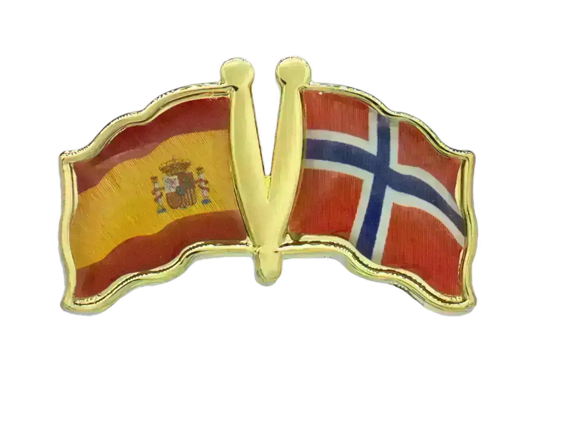 Pin, Double flag - Norway/Spain
