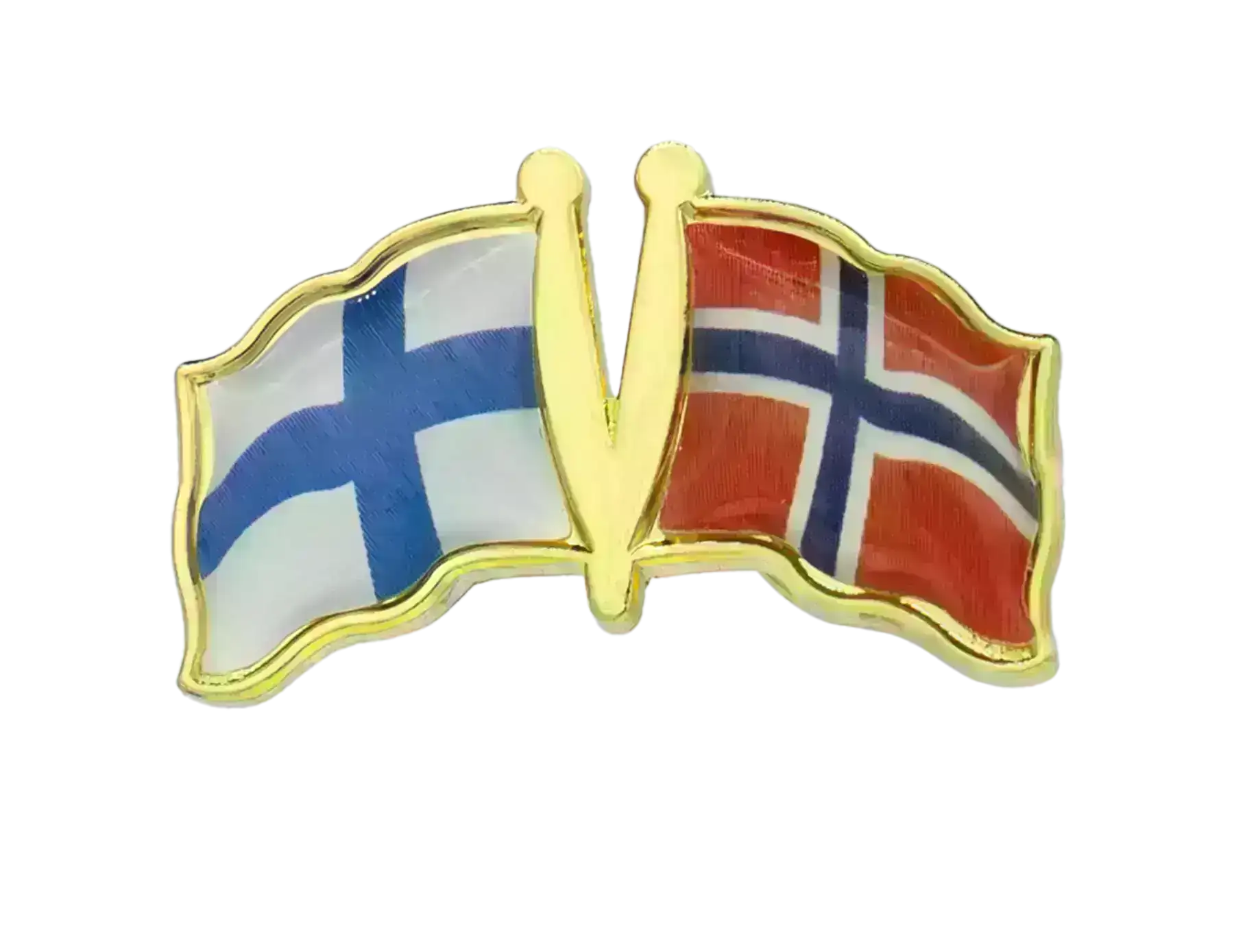 Pin, Double flag - Norway/Finland