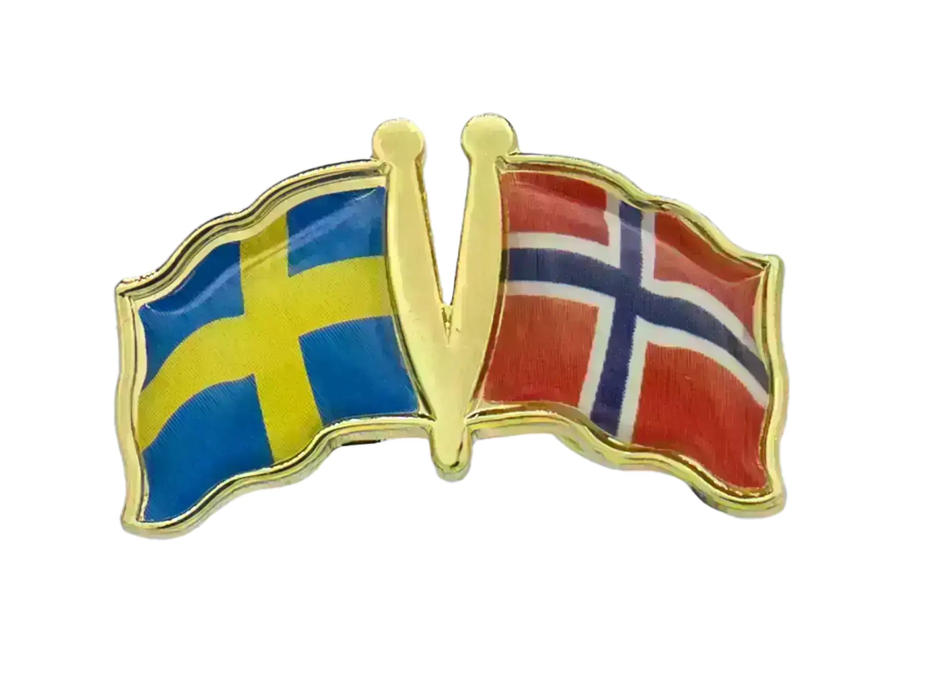 Pin, Double flag - Norway/Sweden