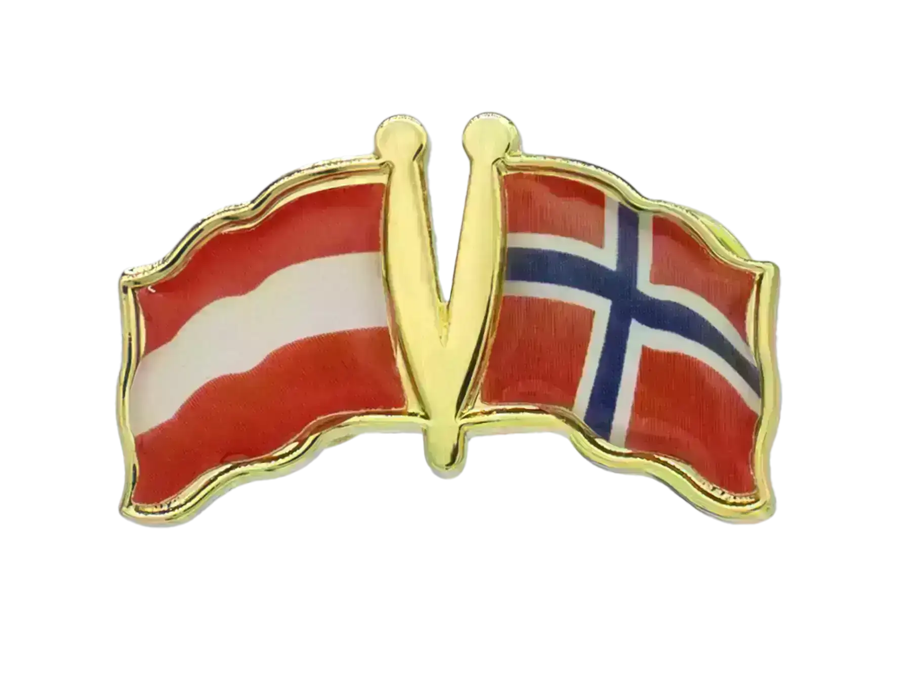 Pin, Double flag - Norway/Austria
