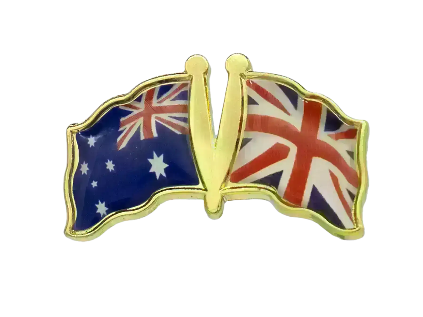 Pin, Double flag - Great Britain/Australia