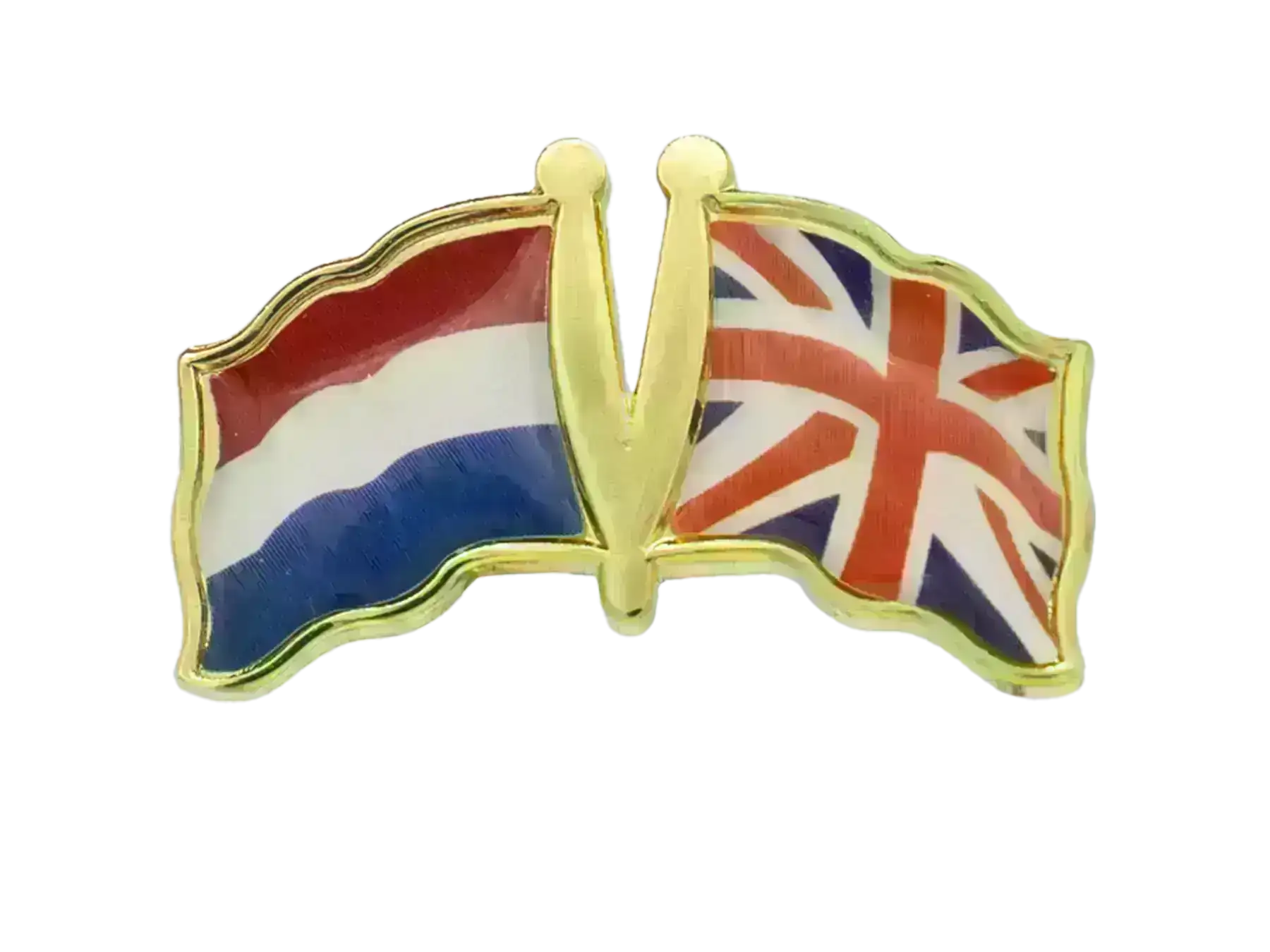 Pin, Double flag – Great Britain/Netherlands-Holland