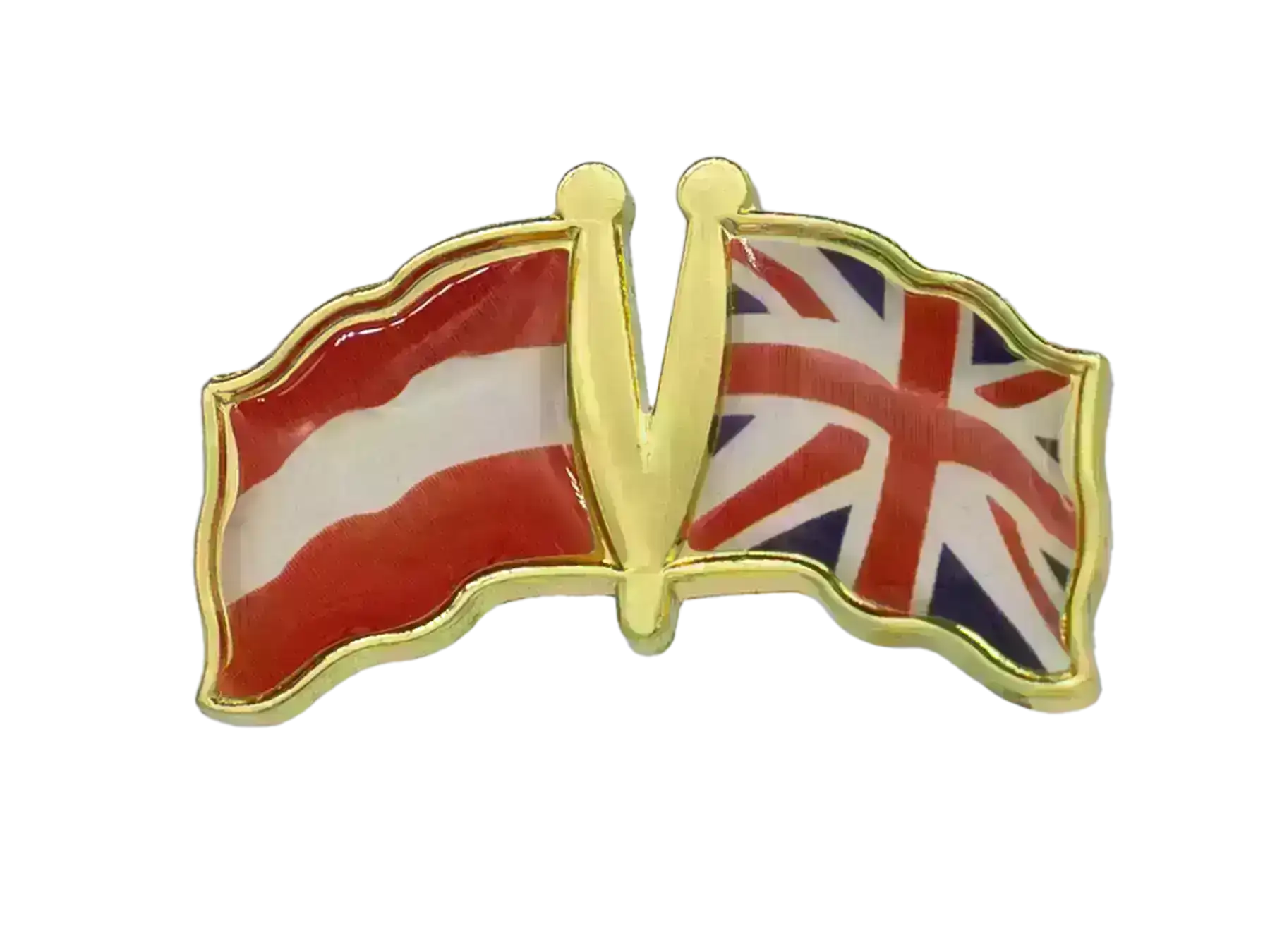 Pin, Double flag - Great Britain/Austira