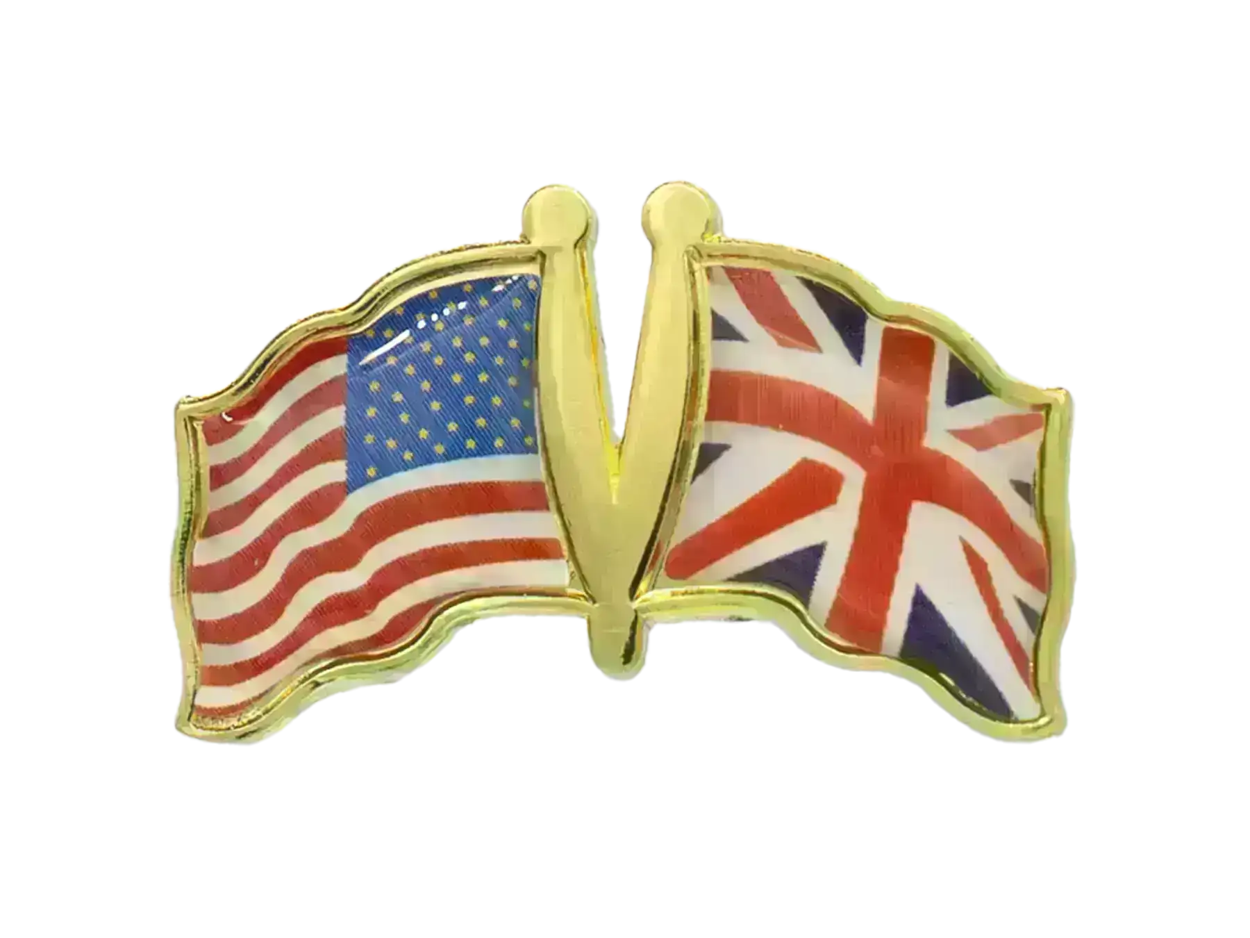 Pin, Double flag - Great Britain/USA