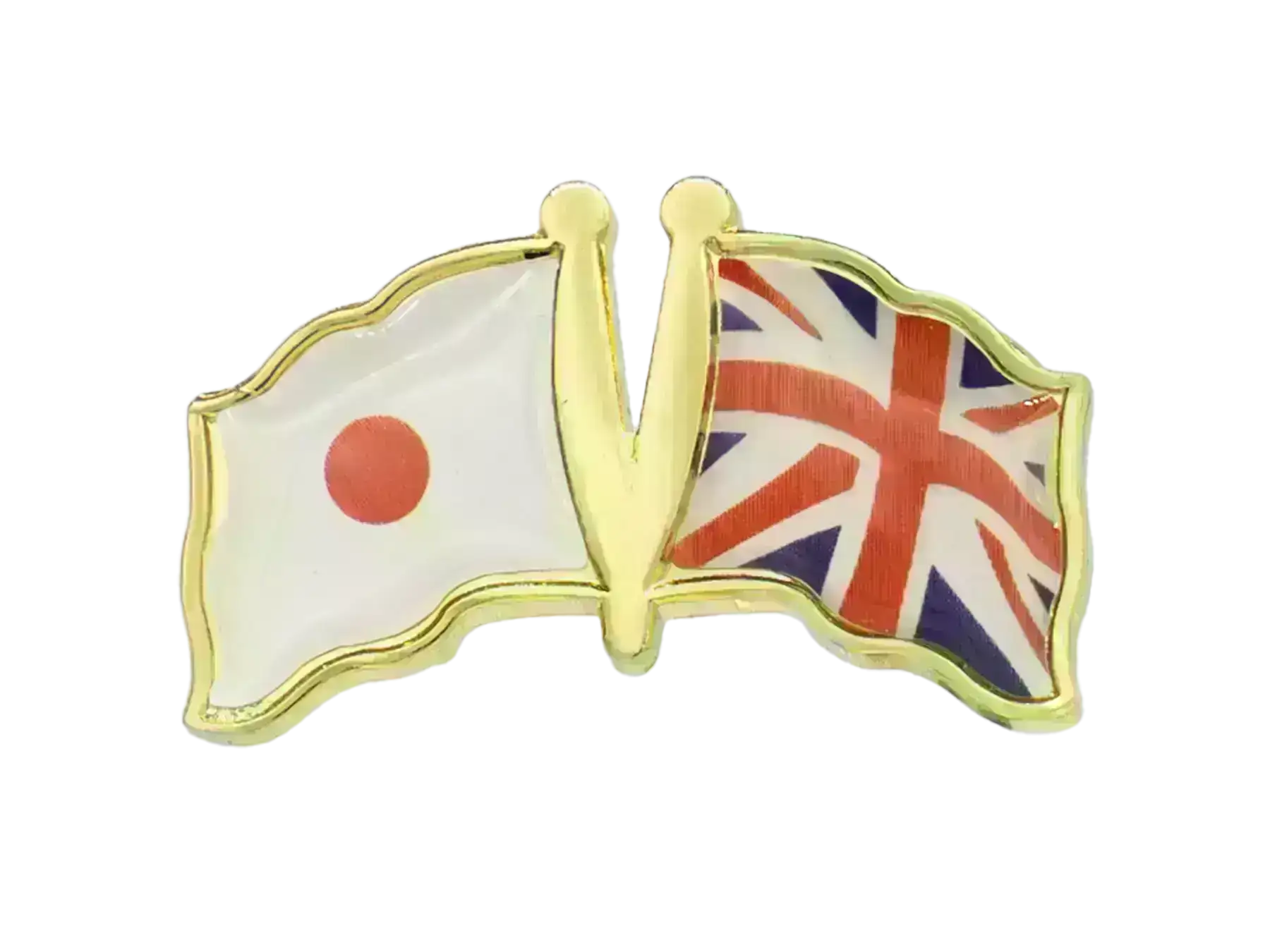 Pin, Double flag - Great Britain/Japan