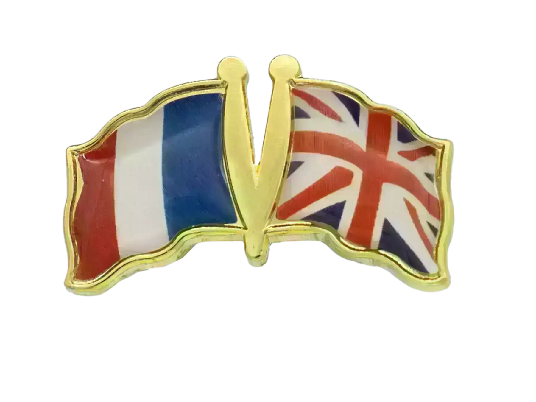 Pin, Double flag - Great Britain/France