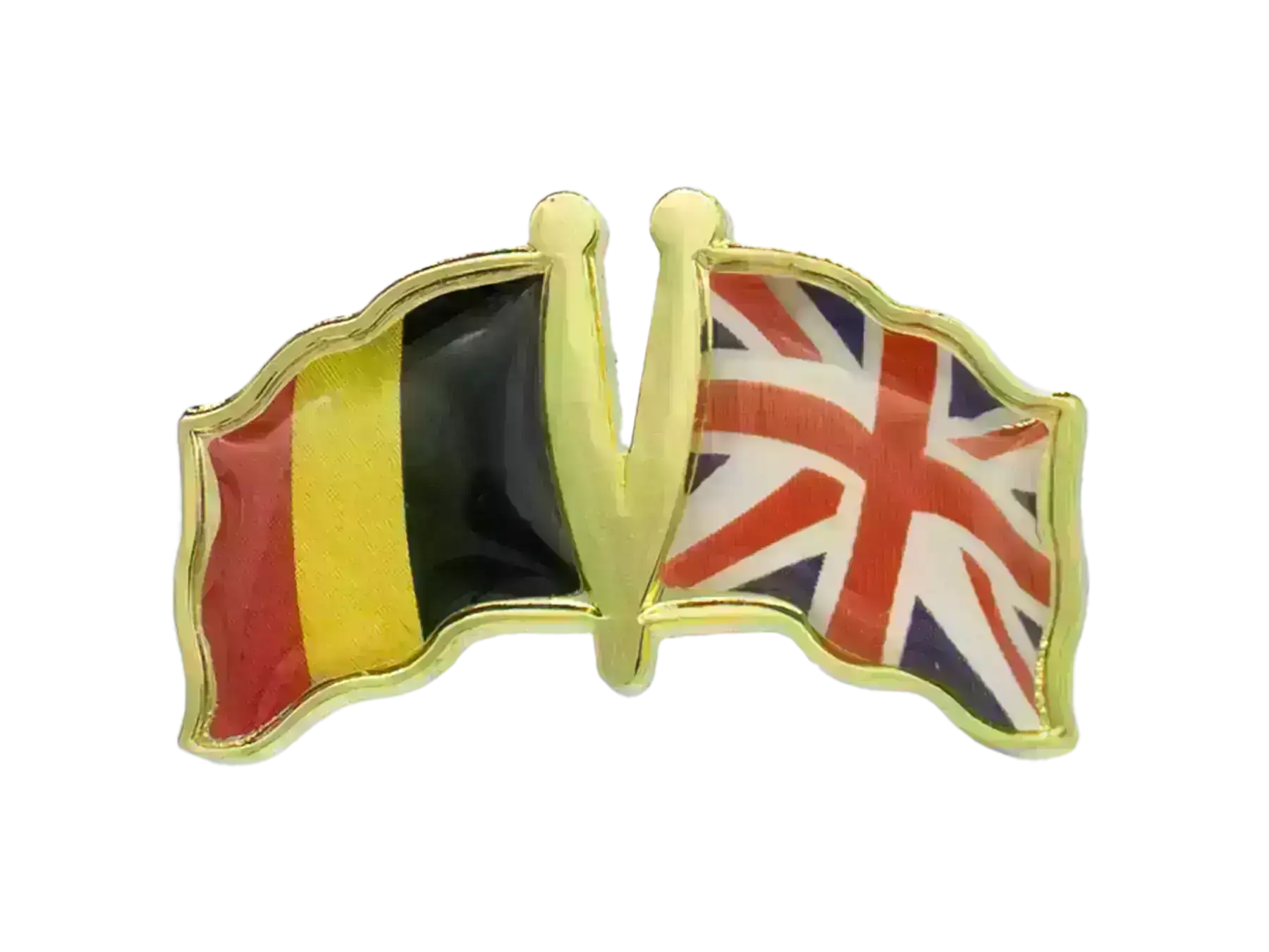Pin, Double flag - Great Britain/Belgium
