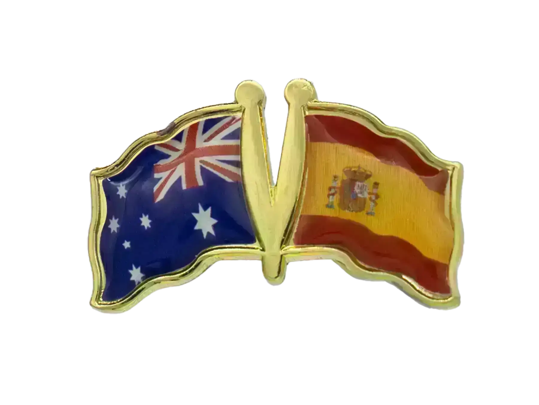 Pin, Double flag - Spain/Australia