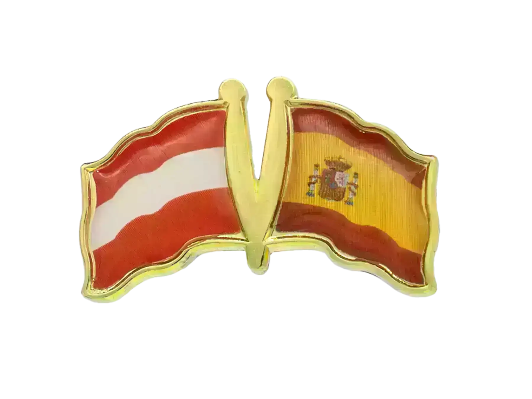 Pin, Double flag - Spain/Austria