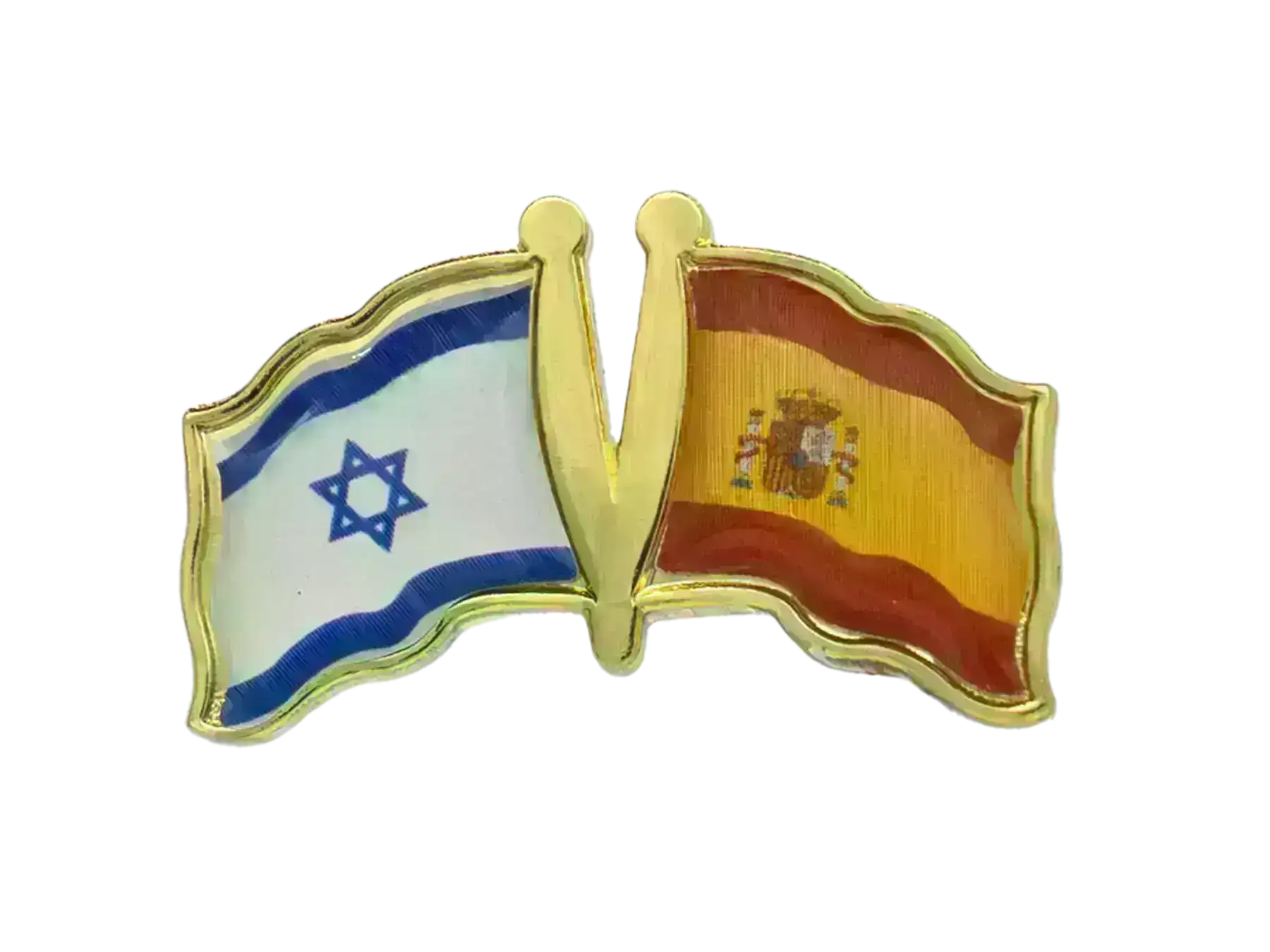 Pin, Double flag - Spain/Israel