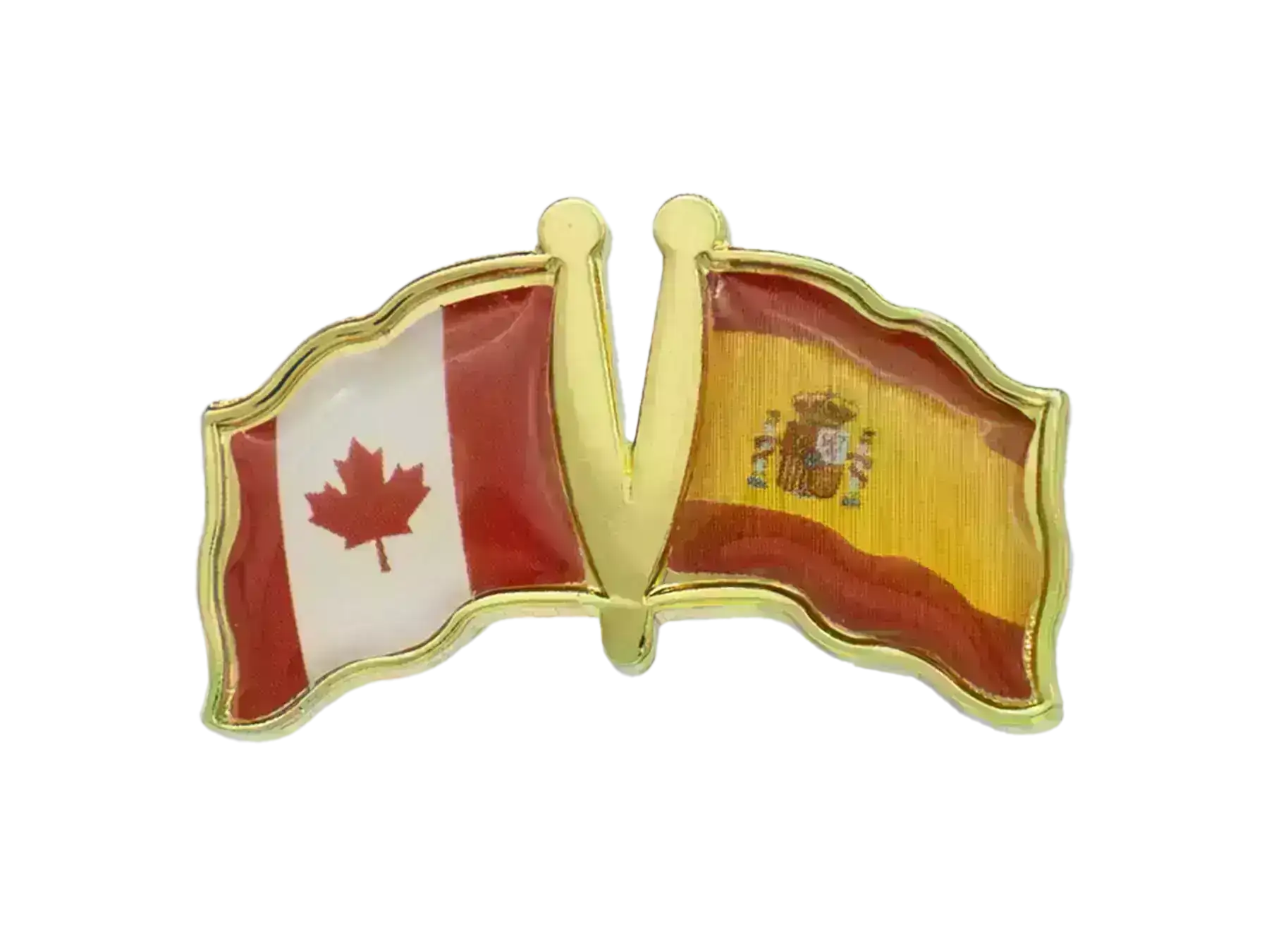 Pin, Double flag - Spain/Canada