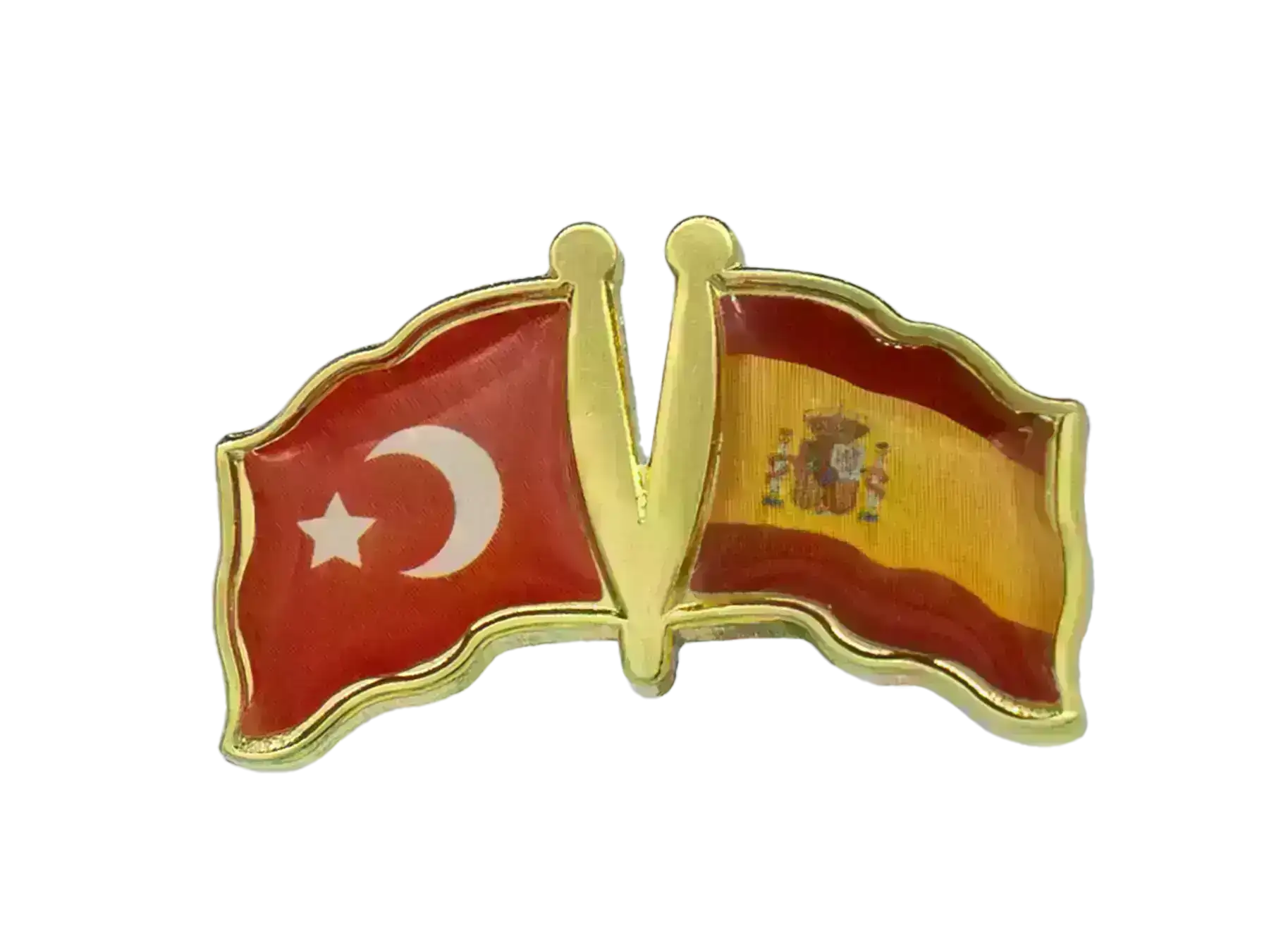 Pin, Double flag - Spain/Turkey
