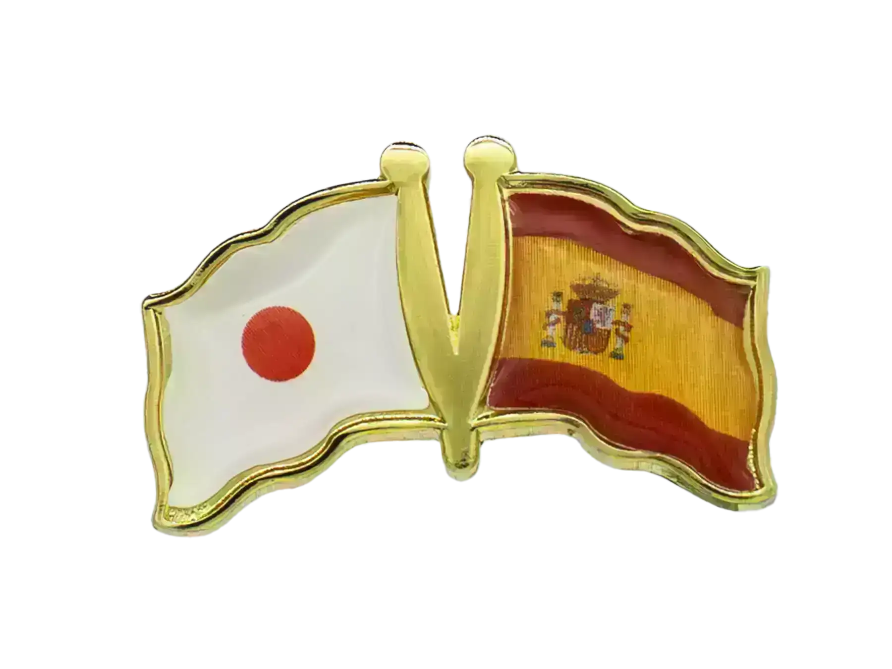 Pin, Double flag - Spain/Japan