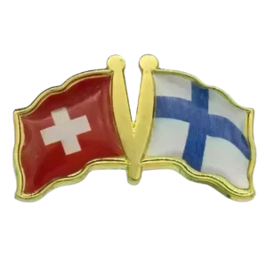 Pin, Double flag - Finland/Switzerland