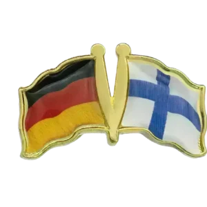Pin, Double flag - Finland/Germany