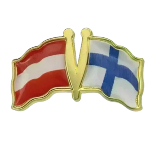 Pin, Double flag - Finland/Austria
