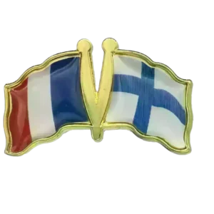 Pin, Double flag - Finland/Netherlands-Holland