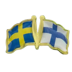 Pin, Double flag - Finland/Sweden