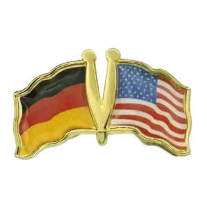 Pin, Double flag - USA/Germany