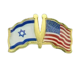 Pins, Double flag USA/Israel
