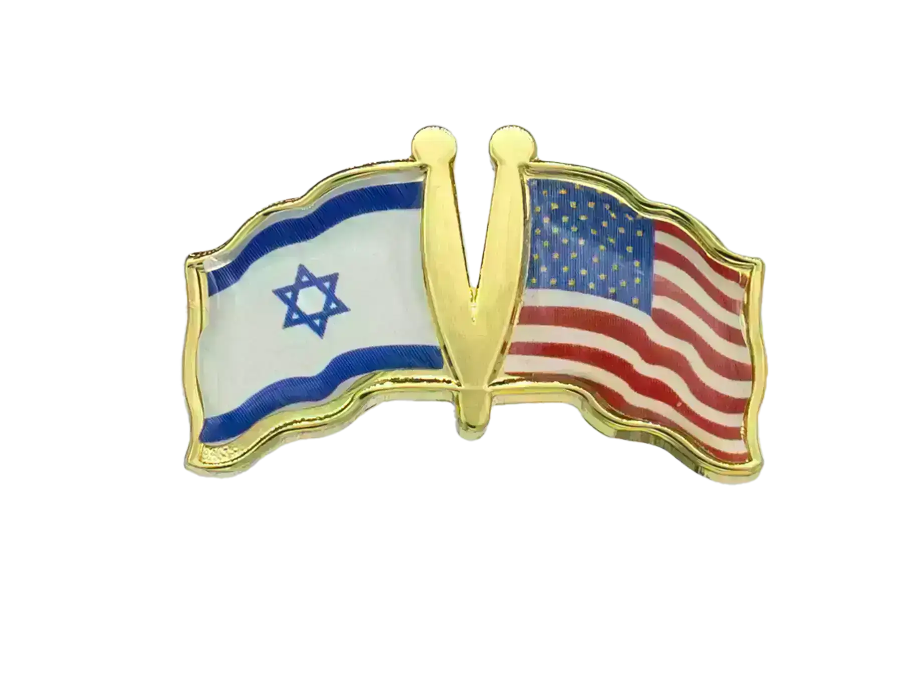 Pins, Double flag USA/Israel