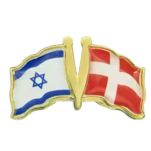 Pin, Double flag - Denmark/Israel