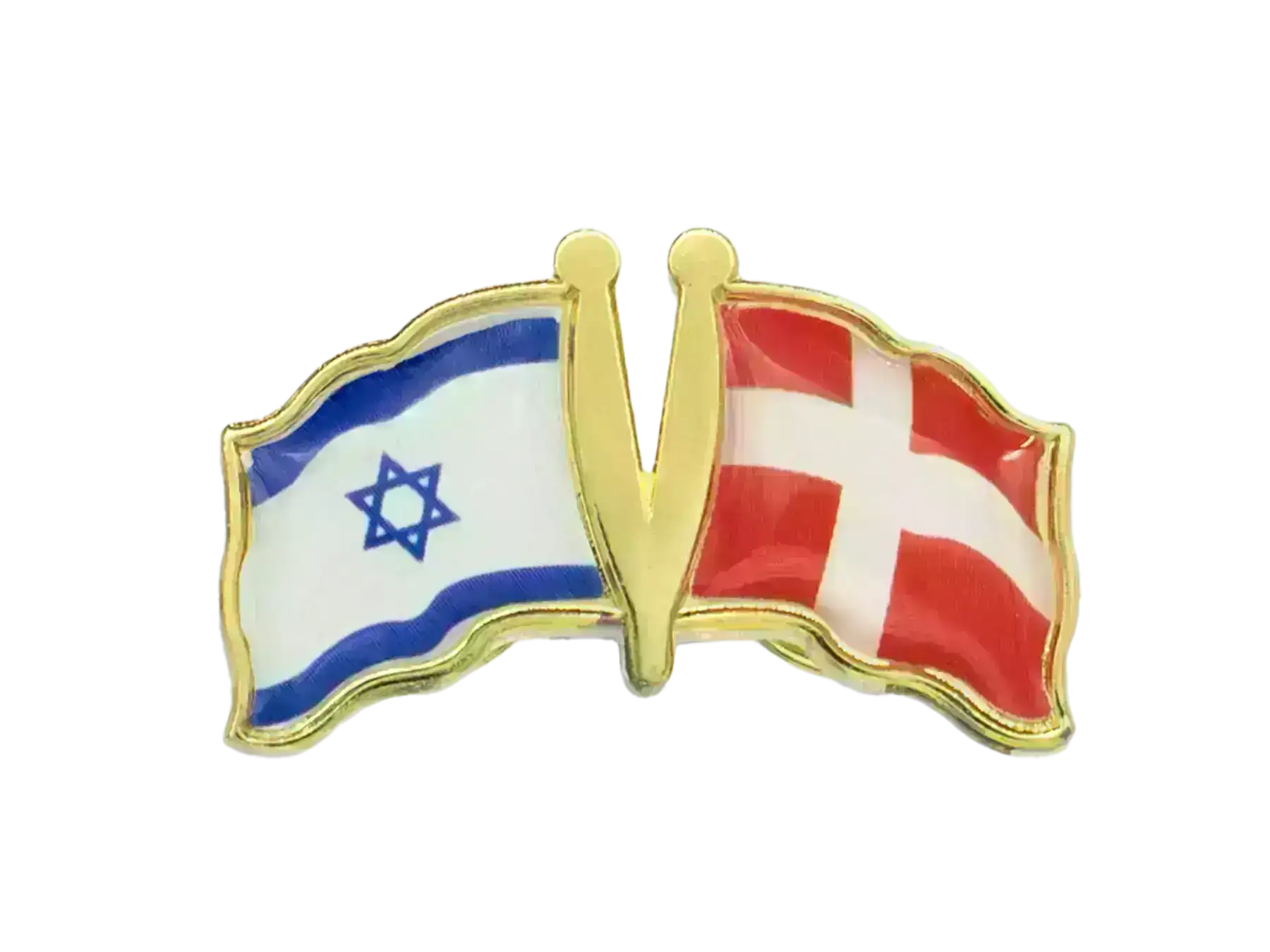 Pin, Double flag – Denmark/Israel