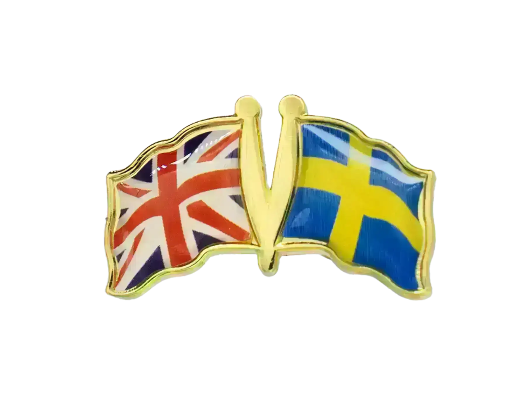 Pins, Double flag - Sweden/Great Britain