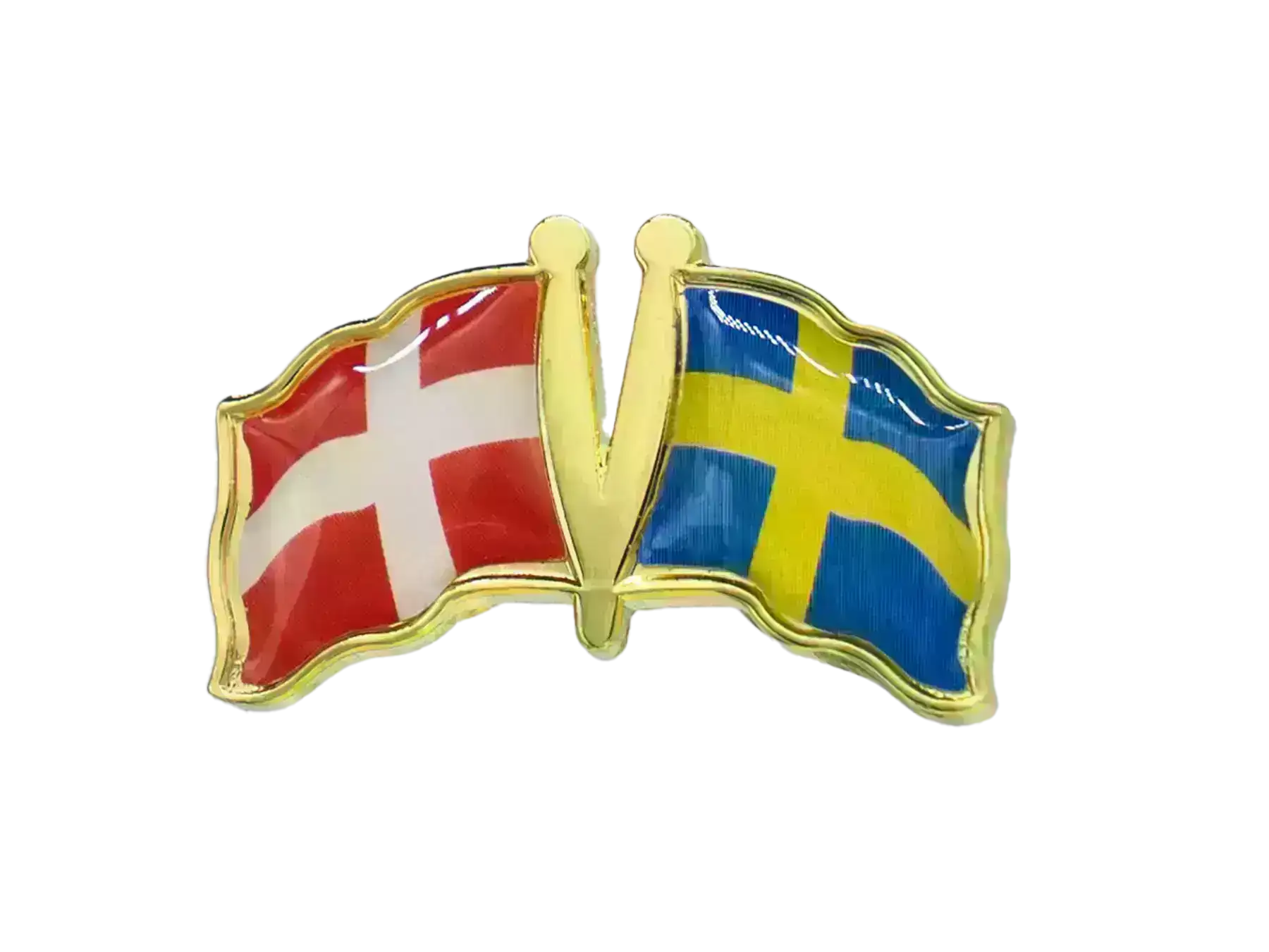 Pin, Double flag - Sweden/Denmark