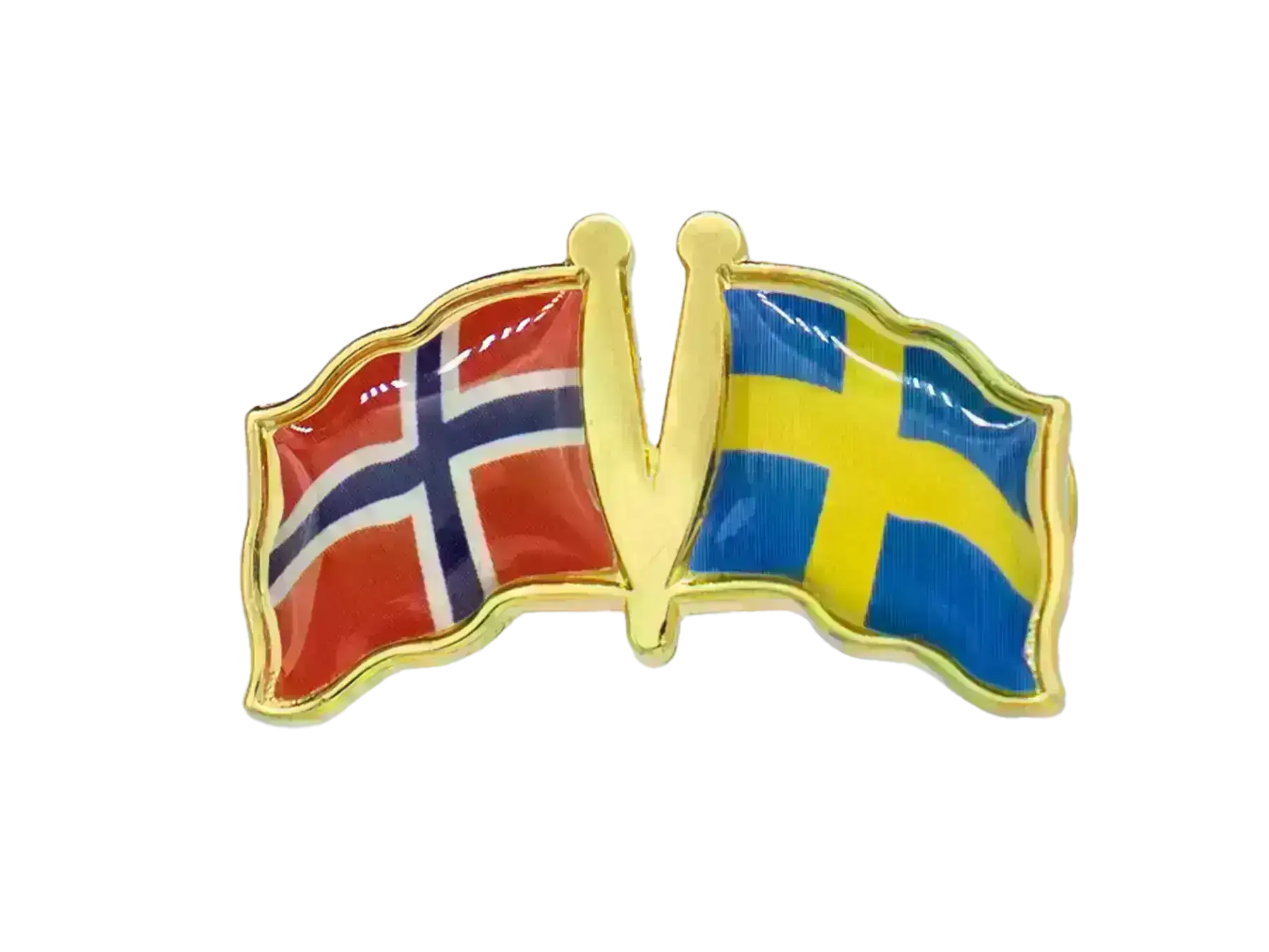 Pin, Double flag - Sweden/Norway