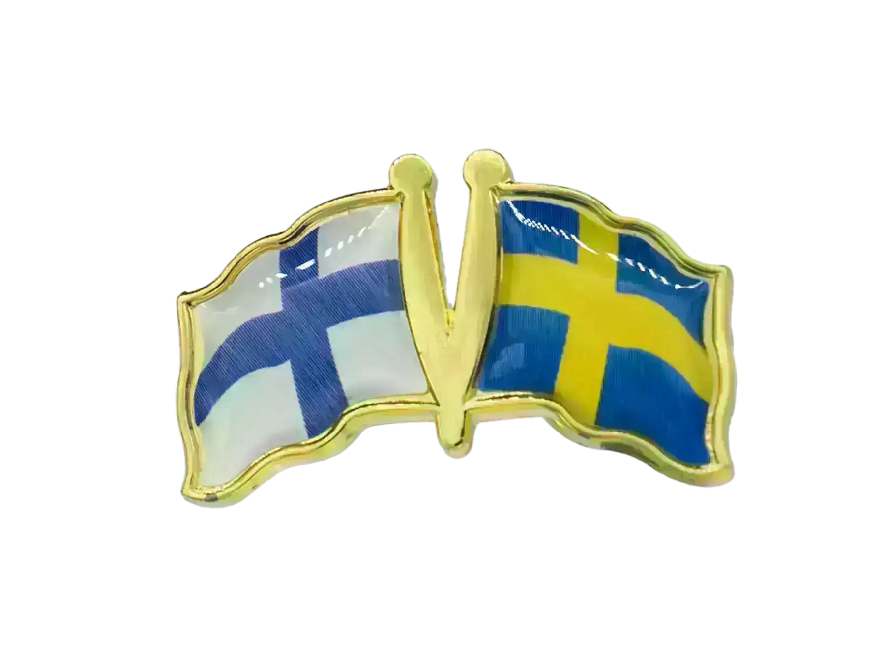 Pin, Double flag - Sweden/Finland