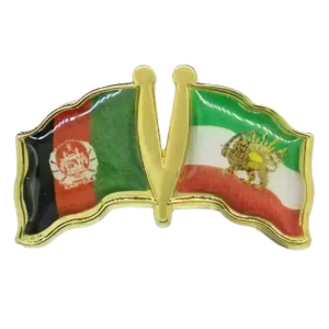 Pin, Double flag - Iran/Afghanistan