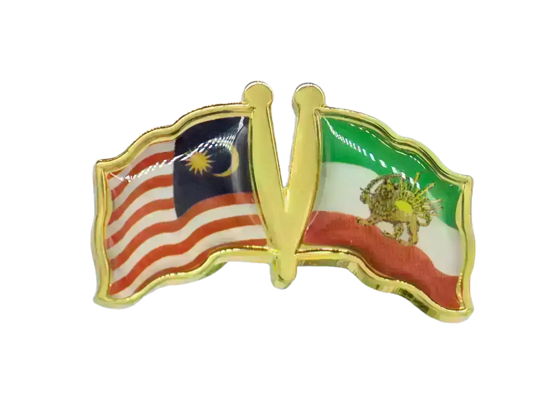 Pin, Double flag - Iran/Malaysia